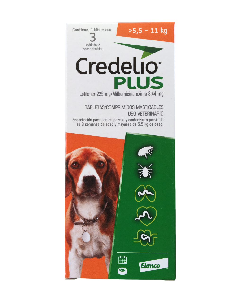 Credelio PLUS tratamiento contra pulgas, garrapatas y agentes internos Credelio PLUS tratamiento contra pulgas, garrapatas y agentes internos